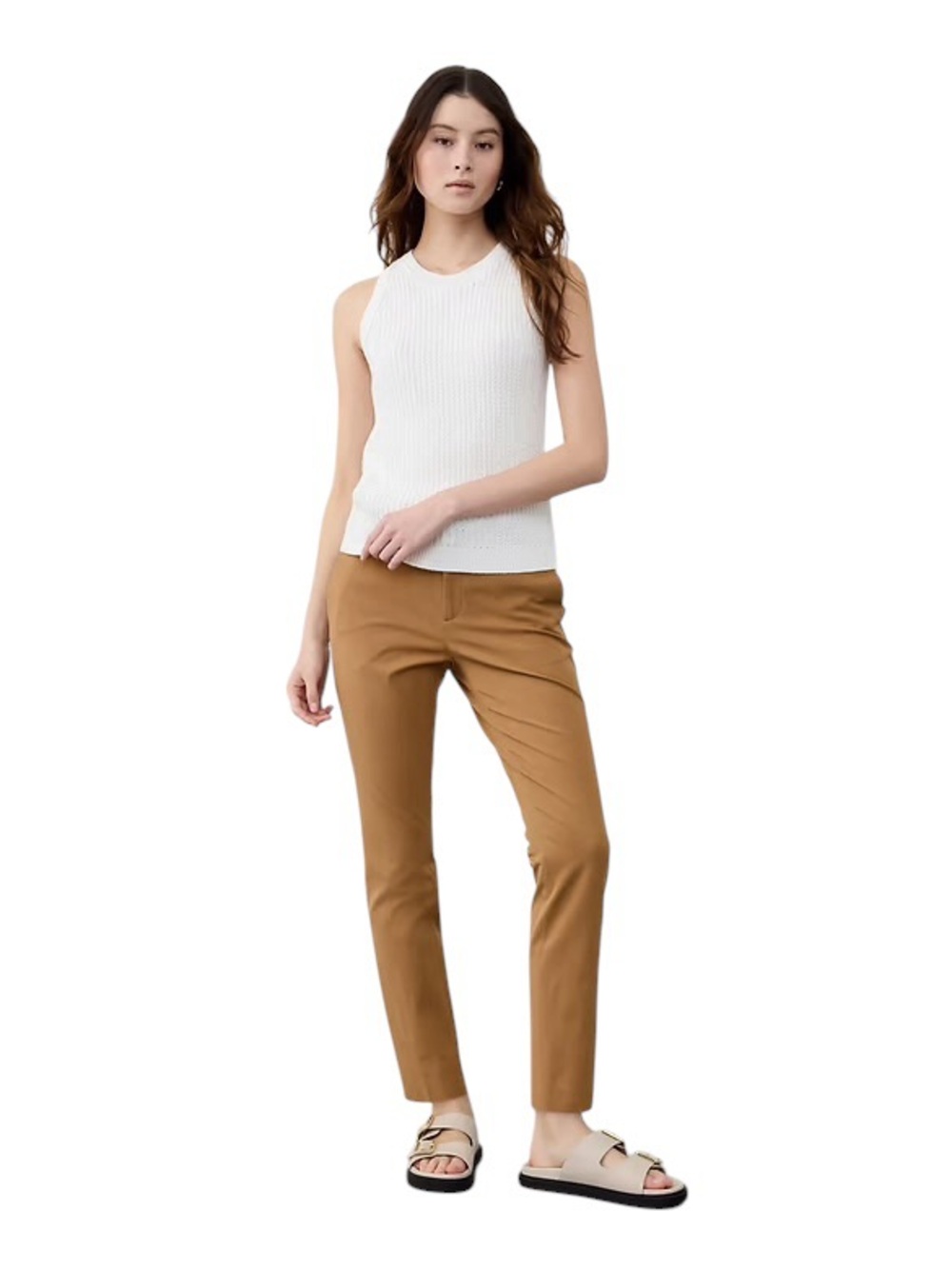 Banana Republic Afternoon LatteSLOAN SLIM HIGH-RISE ANKLE PANT- Size 12